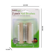 2PCS WOODEN NAIL BRUSHES